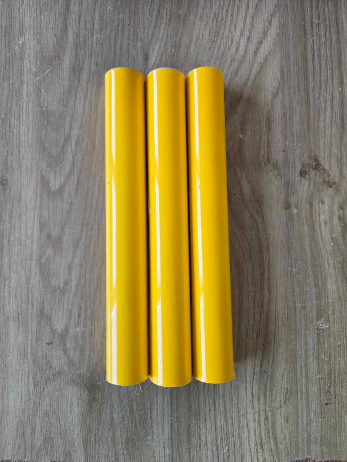 Vinyle permanent jaune pour machine de découpe (3 x 1m )