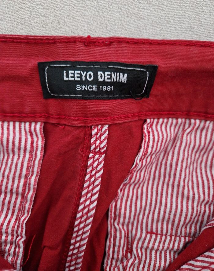 Short chino bordeaux homme - photo numéro 5