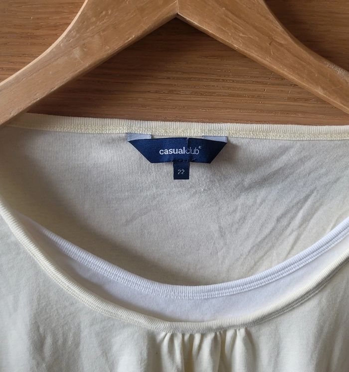 Tee shirt jaune clair taille 48/50 - photo numéro 2