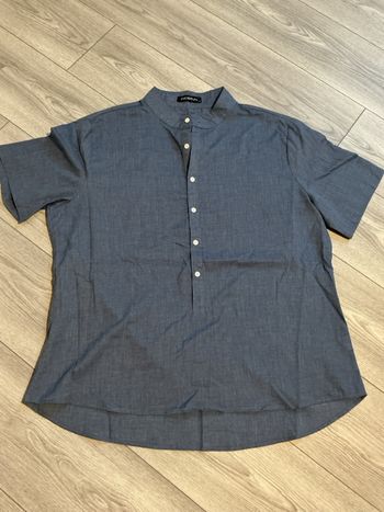 Chemise homme bleu