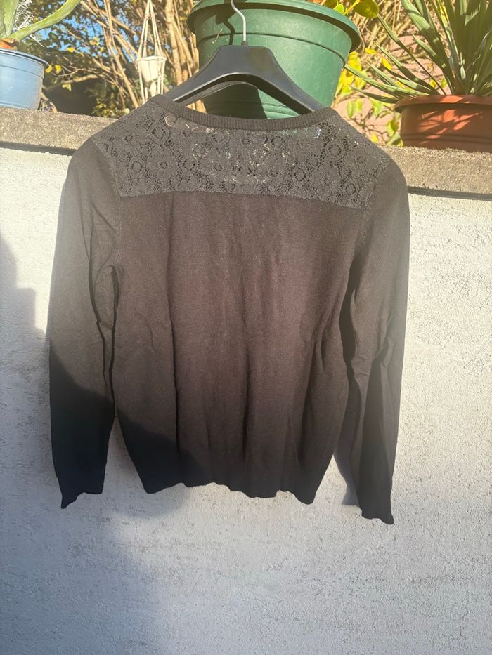 Gilet noir à dentelle - photo numéro 3