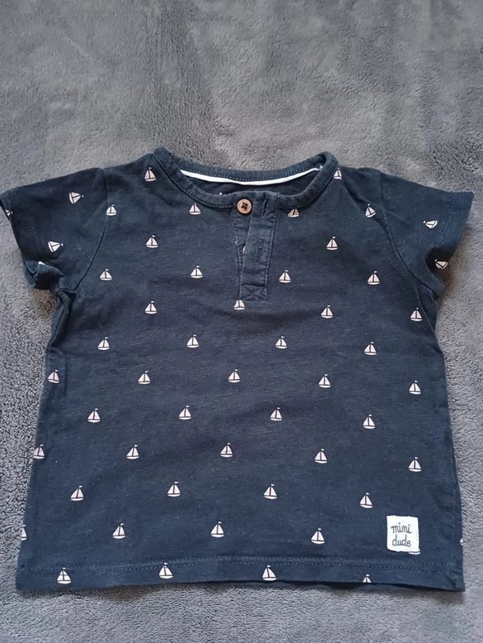 Lot T-shirt Manche courte 9 mois - photo numéro 8