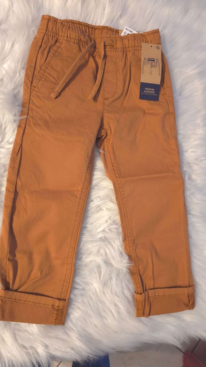 (NEUFS non portés) 🏷🏷🥰💙 superbe ensemble Teeshirt ml et pantalon doublé 3ans Garçon 💙🥰🤩 - photo numéro 2