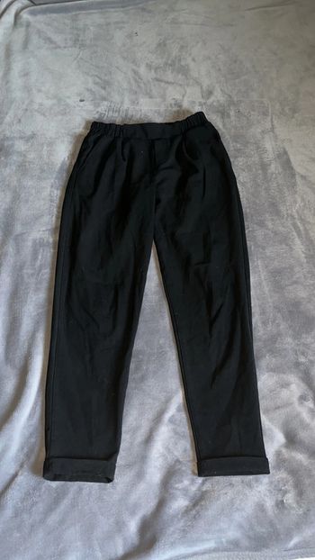 Bershka femme pantalon chino noir XS 34