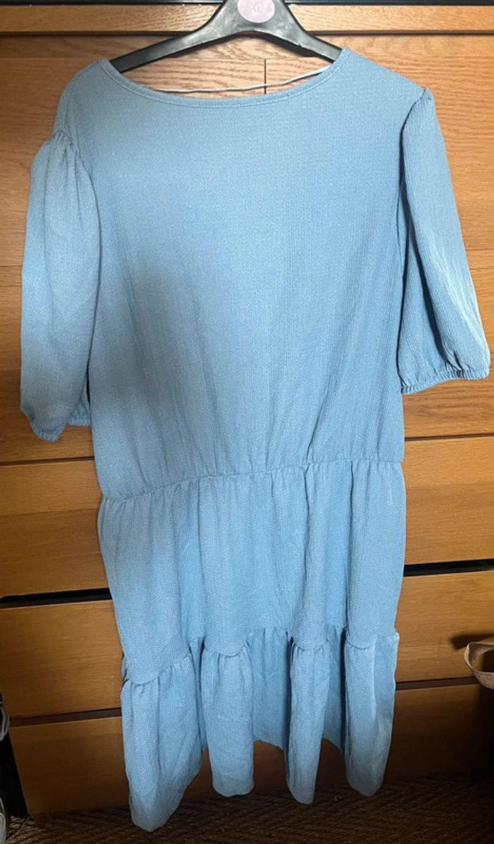 Robe manches courtes bouffantes bleu Primark - photo numéro 4