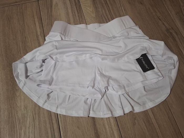 Jupe fille femme short sport tennis golf course blanc - photo numéro 3