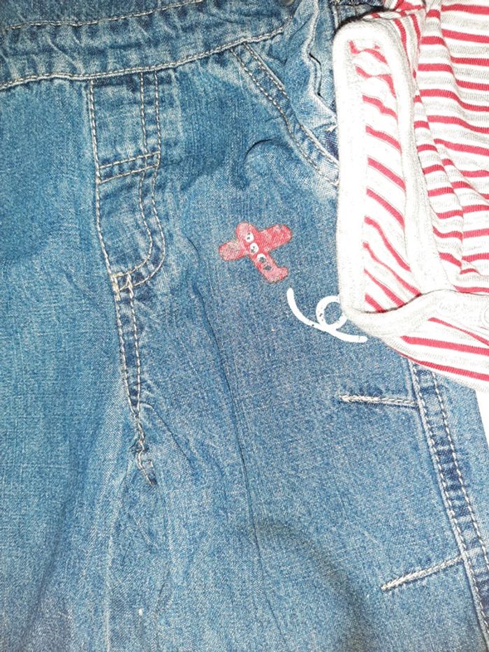 Ensemble salopette body taille 3 mois - photo numéro 3