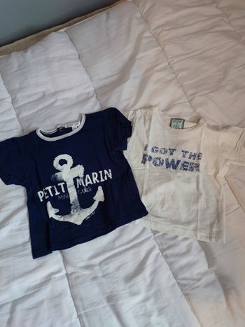Lot de 2 t shirt 23/24 mois