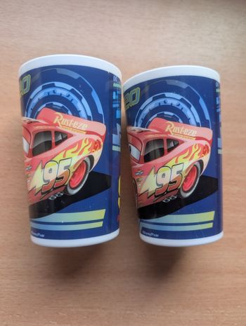 Lot de 2 Gobelets Réversibles Disney Pixar Cars