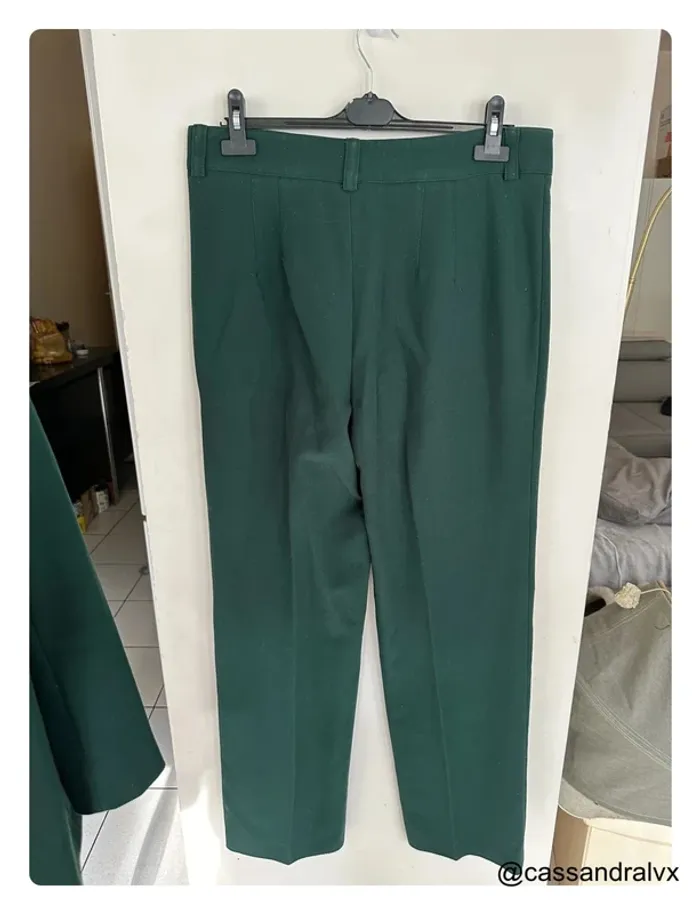 Pantalon vert fluide - Zara - photo numéro 3