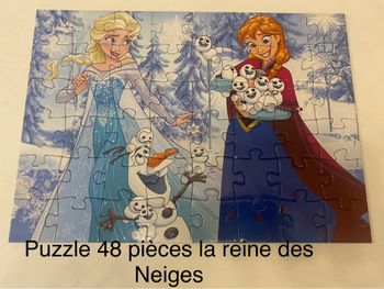 Puzzle 48 pièces la reine des neiges