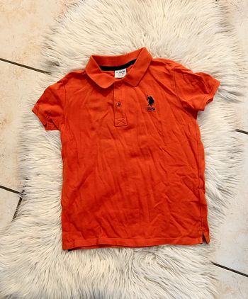 Garçon 👦 Polo manches courtes orange us polo assn taille 8/9 ans