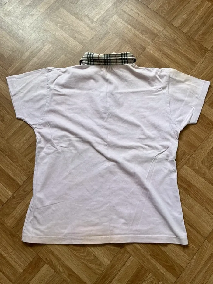 Polo rose manches courtes vintage Burberry - photo numéro 4