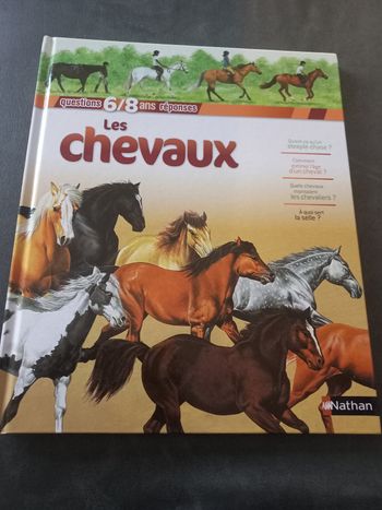 Livre nathan questions réponses les chevaux 6/8 ans