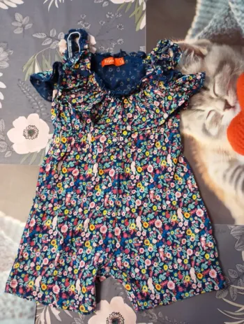 Combishort fille taille 4 ans