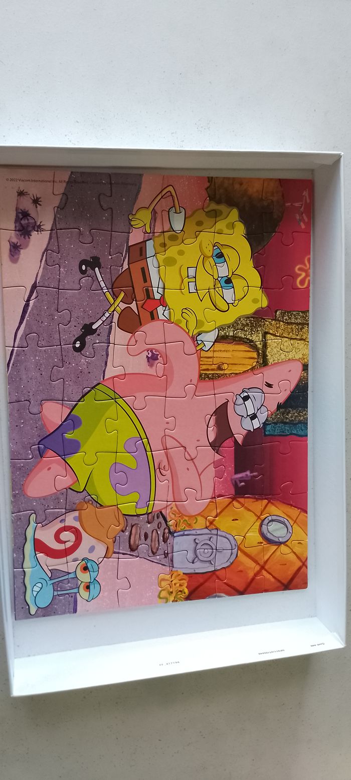 2 Puzzles Bob l'éponge 48 pièces - photo numéro 3