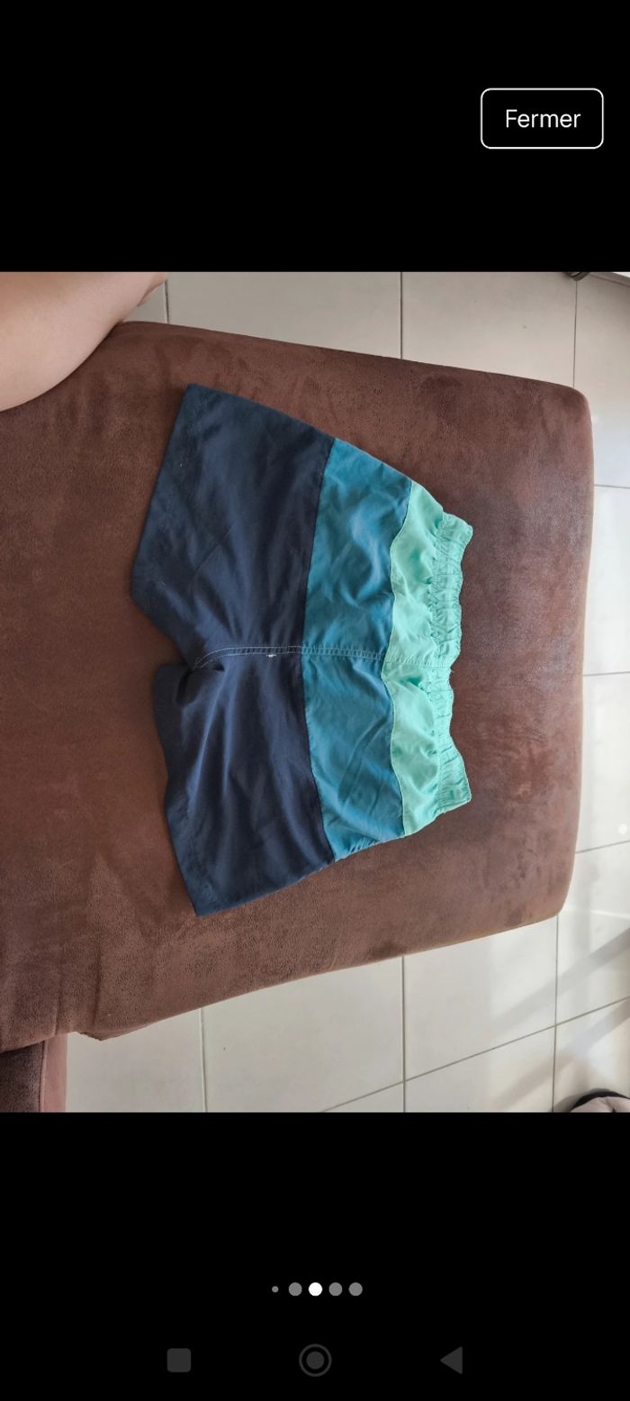 Short de bain homme bleu - S - photo numéro 6