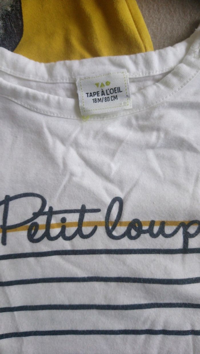 Lot de 3 tee-shirts 18mois - photo numéro 3