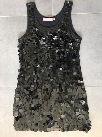 Robe à sequins noire