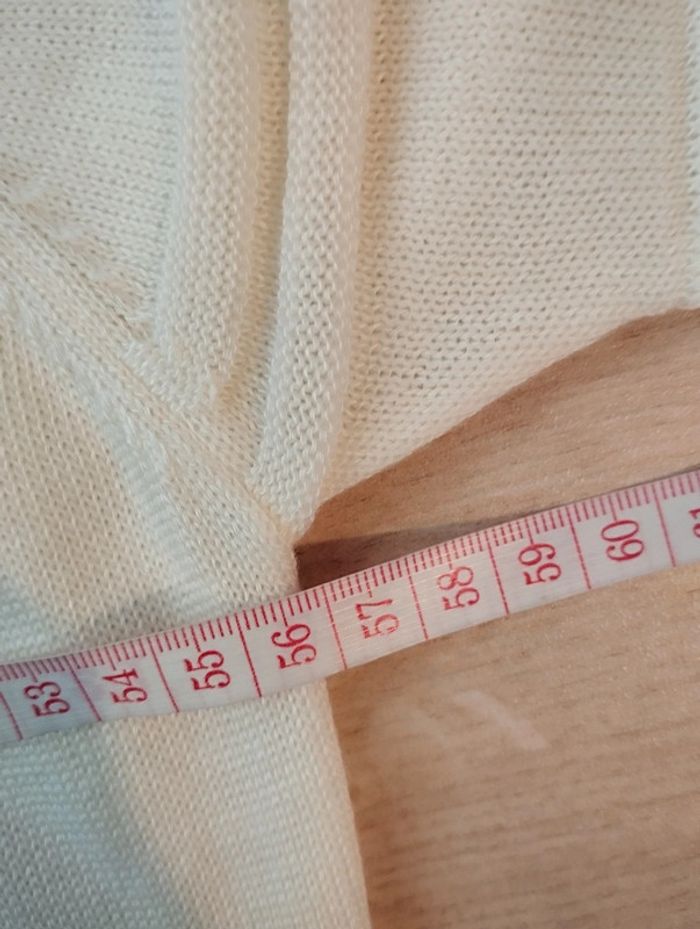 Pull écru manches courtes Damart taille 46/48 - photo numéro 5