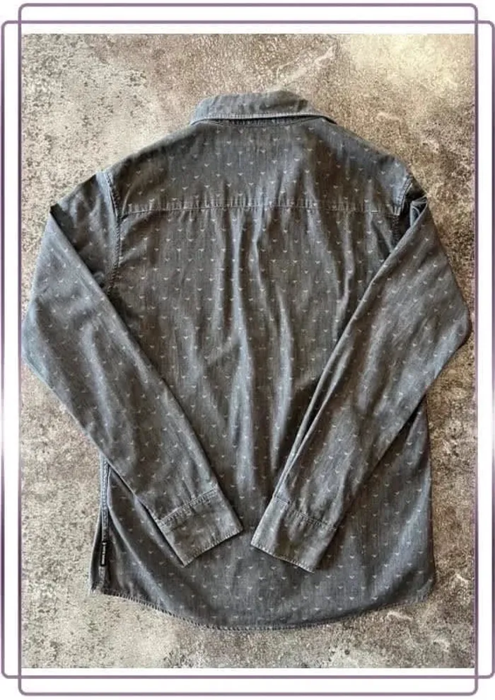 Chemise manches longues homme Armani taille L Slim fit Men shirt - Herrenhemd - Camicia uomo - photo numéro 5