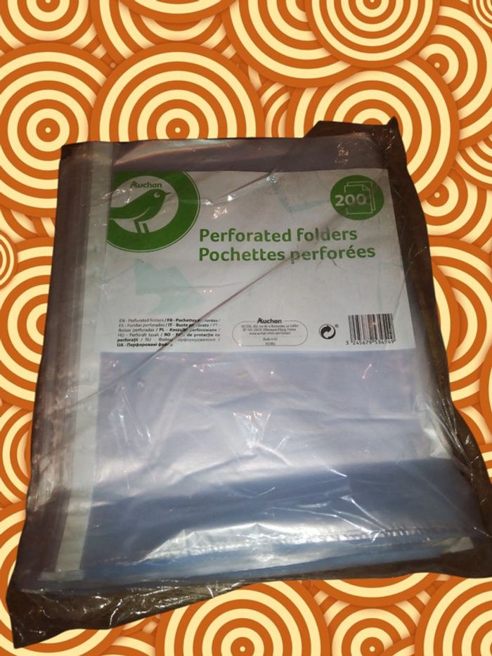 Lot pochette plastique