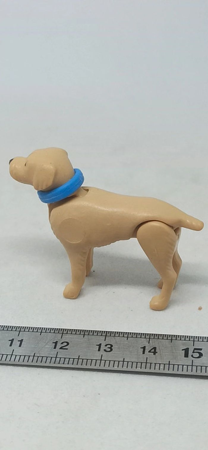 Chien marron clair avec collier bleu playmobil - photo numéro 3