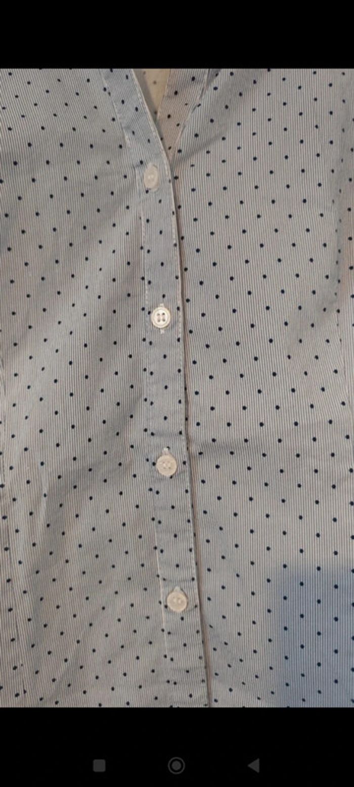 Chemise blanche et bleue clair taille 34 H&M - photo numéro 4