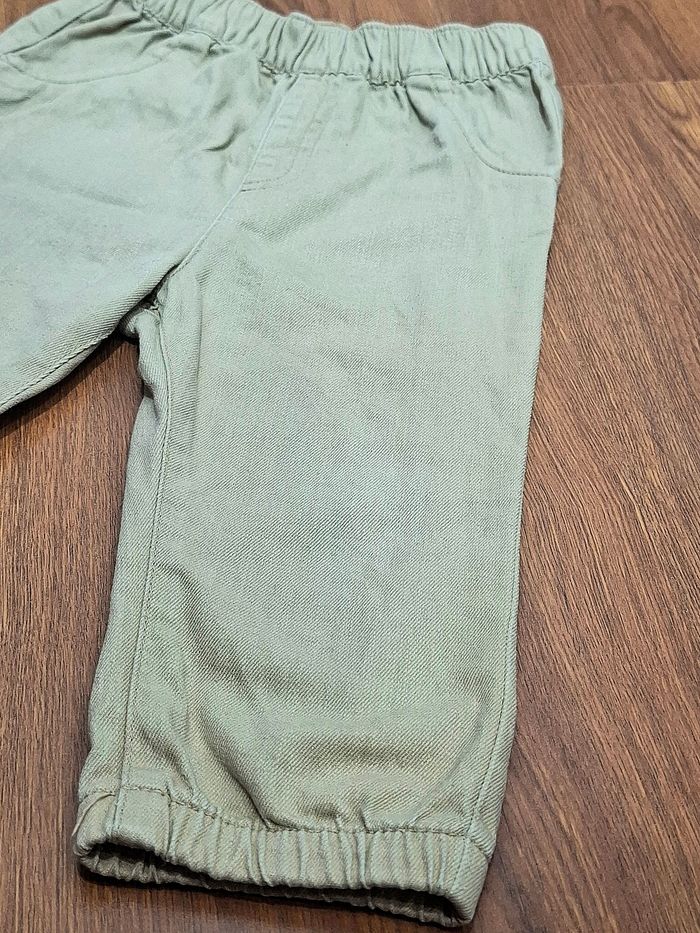 Pantalon jean enfant Kiabi brun clair / crème / grège – Taille 24 mois - photo numéro 5