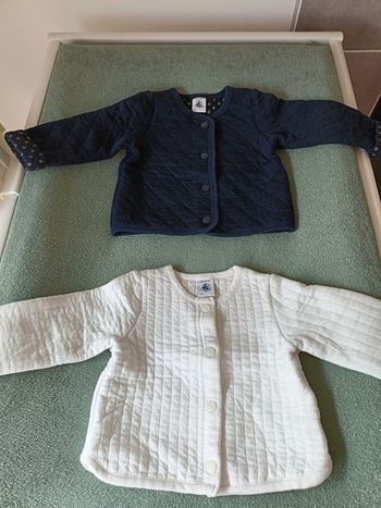 Lot de 2 vestes Petit Bateau