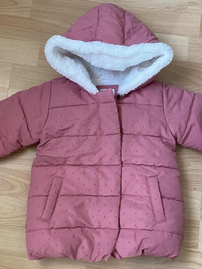 Manteau doudoune hiver fourrée 24mois Creeks - photo numéro 2