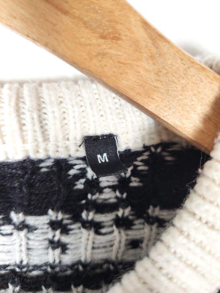 Pull Disney Mickey & Friends blanc et noir - Taille M - photo numéro 3