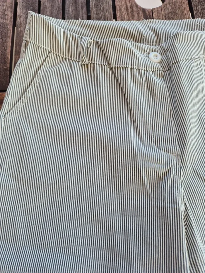Pantalon rayé stretch T.42 - photo numéro 3