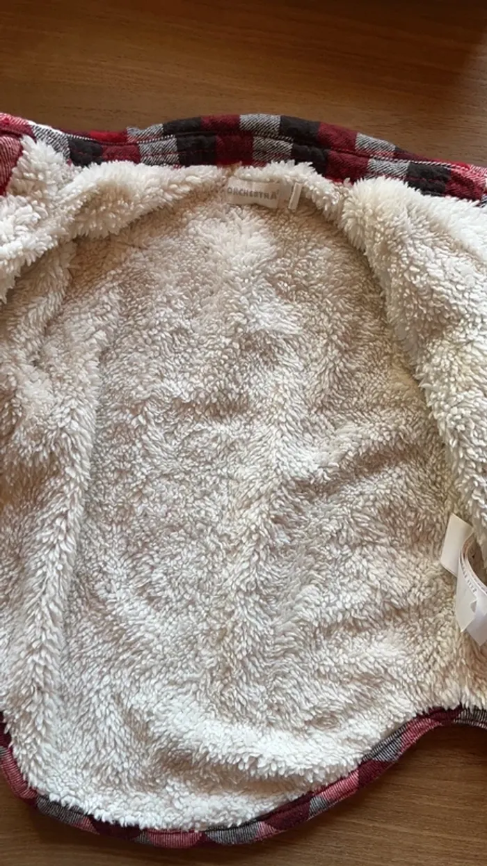 Chemise fourré intérieur très chaude 9 mois - photo numéro 3