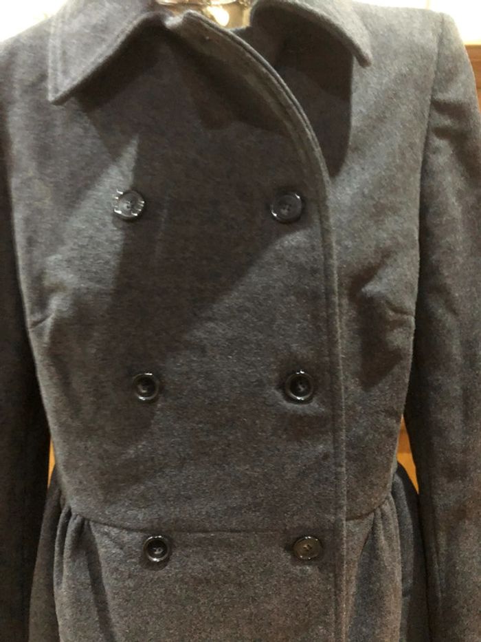 Manteau en laine gris Naf naf - n e u f - photo numéro 3