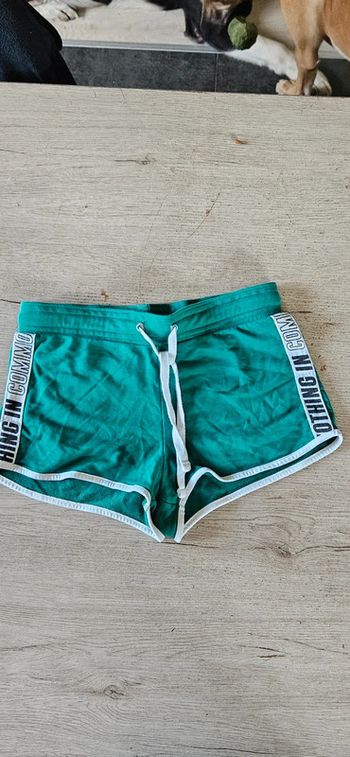 Short vert vintage, taille 12/13 ans, nickel