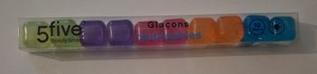 Paquet de 10 glaçons carrés réutilisables colorés