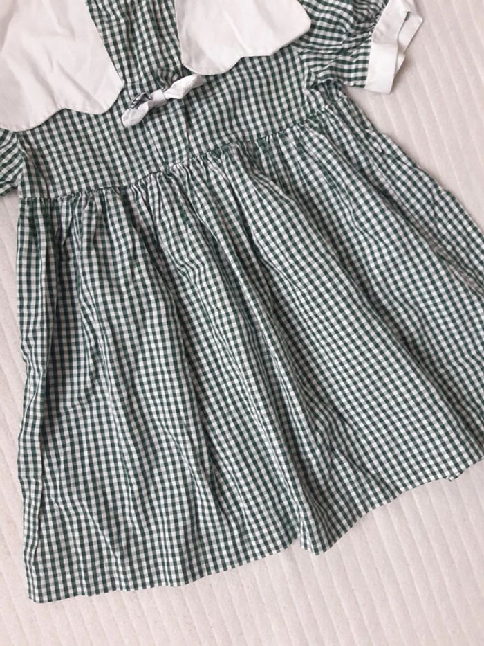 Robe manches courtes à carreaux Natalys 1 an - photo numéro 3