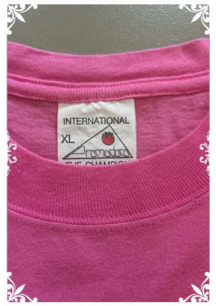 T-shirt vintage rose "Frankfurt - Deutschland" taille XL - Promodoro - photo numéro 4