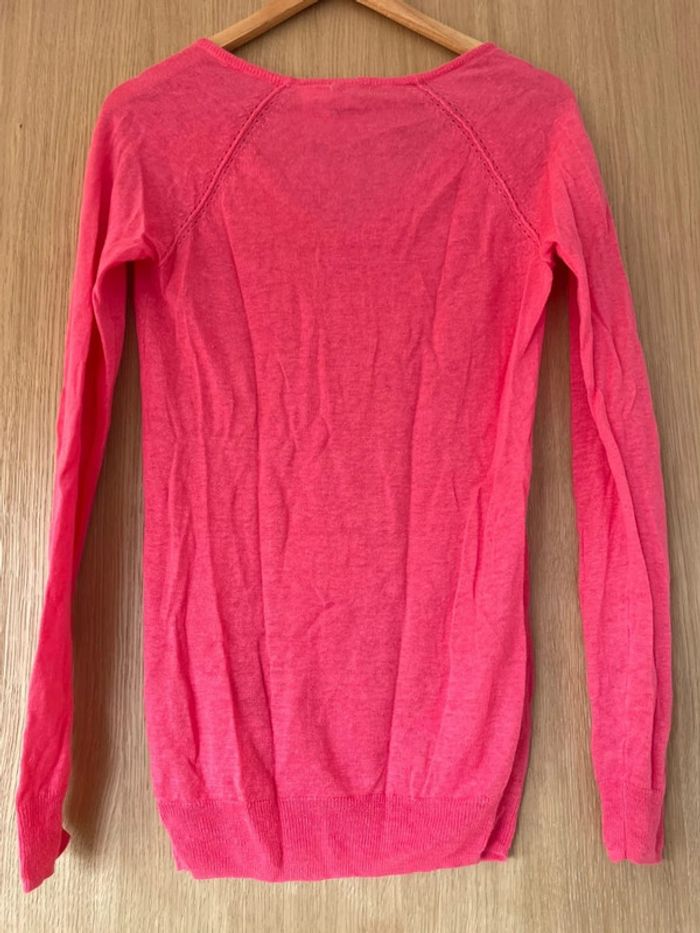 Pull léger framboise soft grey 34-36 - photo numéro 3