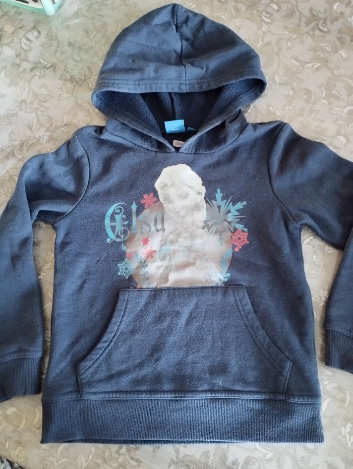 Sweat à capuche Elsa 8 ans fille