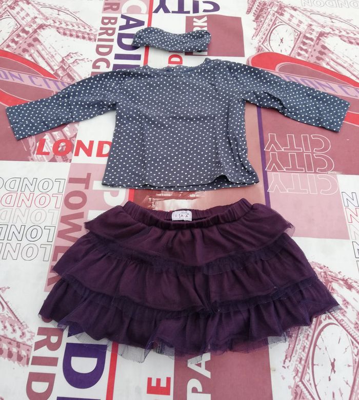 Joli Ensemble en tulle idéal pour noêl 12 mois