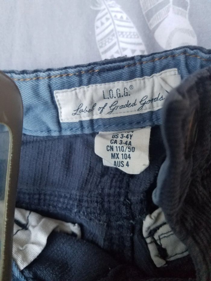 Pantalon en velour Bleu H&M - photo numéro 2