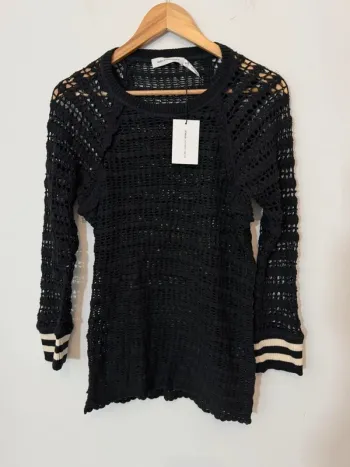 Top au crochet noir Isabel Marant