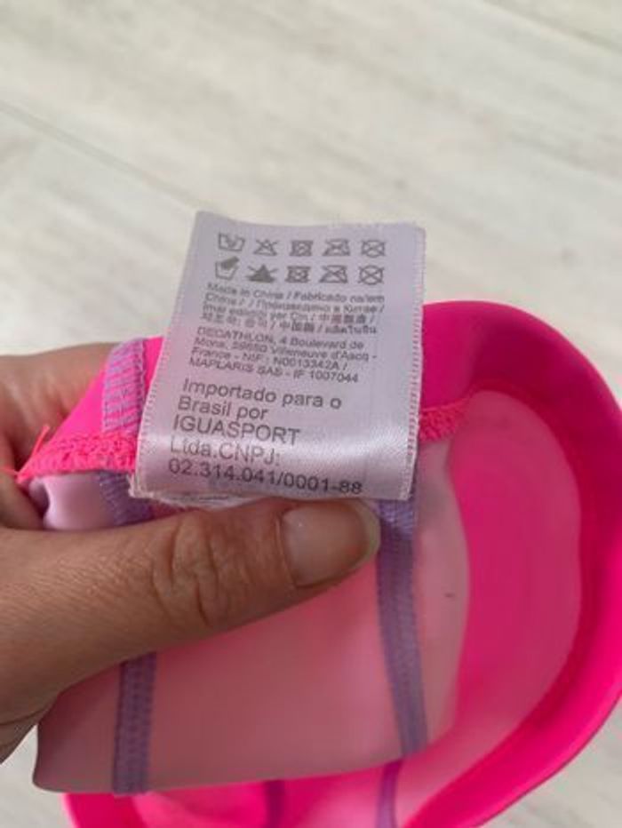 Bonnet piscine rose fluo Nabaiji  Junior - photo numéro 5