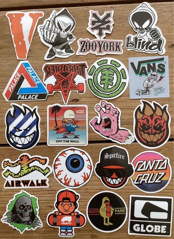 20 Stickers de marque