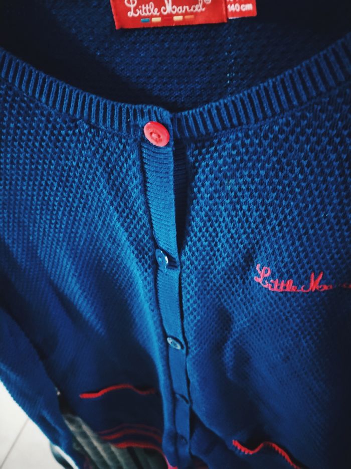 Très beau gilet bleu roi "Little Marcel" 100% coton neuf - photo numéro 4