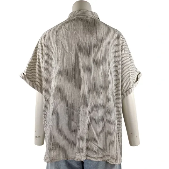 Chemisier rayé manches courtes - Esprit - Taille 44 A1093 - photo numéro 3