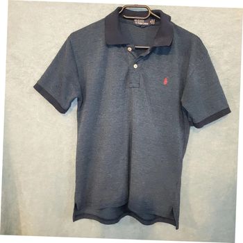Polo Ralph Lauren - Ecusson Brodé Rouge / Bleu Chiné  - Taille M