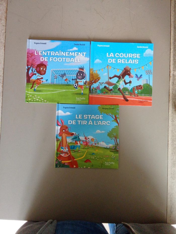 A donner lot de 3 livres esprit sportif